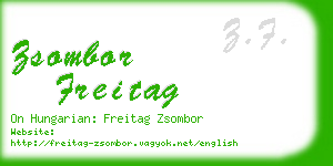 zsombor freitag business card